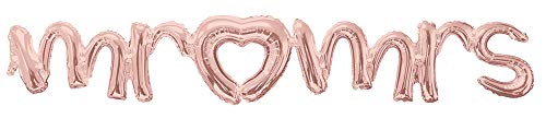 Amscan 3915911 - Folienballon mr und mrs, Größe 149 x 25 cm, für Helium und Luft, Hochzeit, Dekoration von amscan
