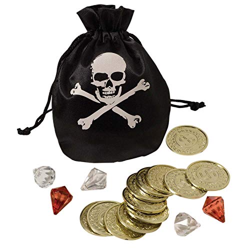 (LL) Pirate Coin Pouch & Treasures von amscan