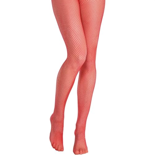 Red Fishnet Adults Tights von amscan