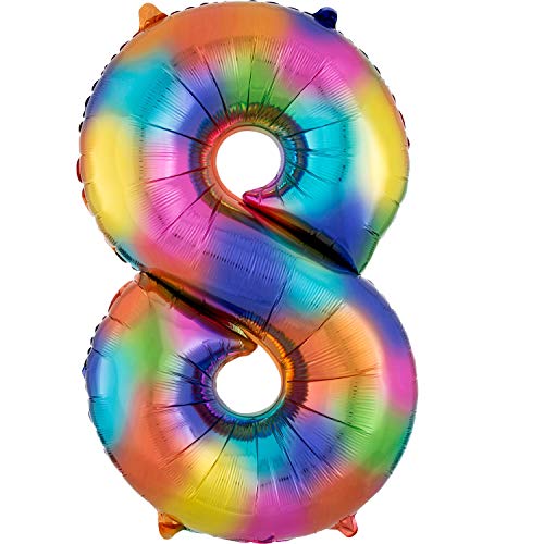 S/SHAPE: 8 Rainbow Splash von amscan