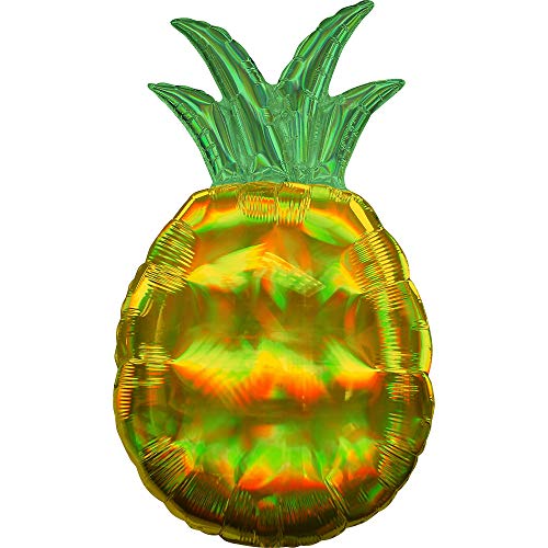 Amscan 3930401 - SuperShape Folienballon Pineapple, 43 cm x 78 cm, Luftballon, Heliumballon, Ananas von amscan