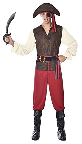 !!SIZE DETAILS MISSING - (PKT) (9910749) Adult Mens High Seas Pirate Costume (Small) von amscan