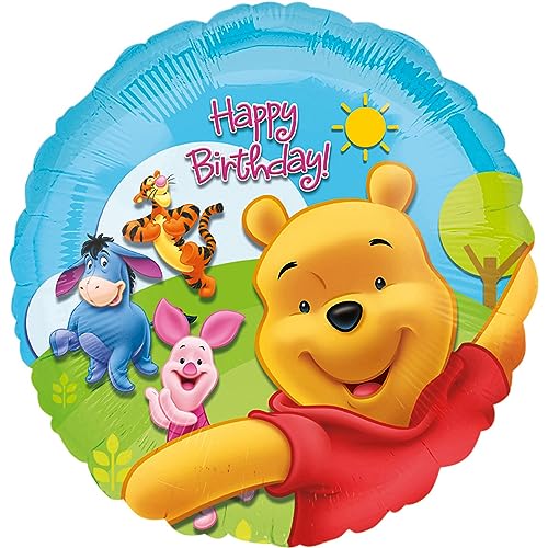 Standard Winnie Pooh & Freunde S60 verpackt 43 cm, Gelb von amscan