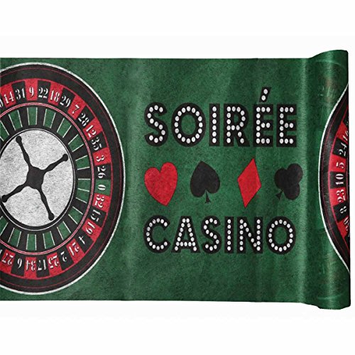 Tischband Tischläufer Casino Themenparty Karten Poker Party Deko von amscan