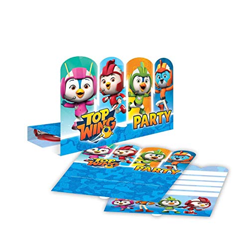 Top Wing Stand-up Invitations (8 pk) von amscan