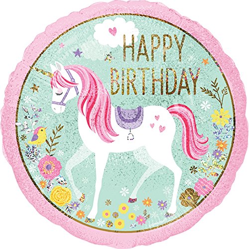 Magical Unicorn Standard Foil Balloon S40 von amscan