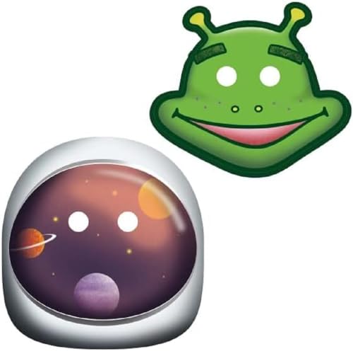 amscan 8 Masken * SPACE PARTY * als Verkleidung für Kindergeburtstag und Mottoparty | mit Gucklöcher und Gummiband | Astronaut Weltraum Kinder Geburtstag Party amscan 8 Masken * SPACE PARTY * als Verkleidung für Kindergeburtstag und Mottoparty | mit Gucklöcher und Gummiband | Astronaut Weltraum Kinder Geburtstag Party von amscan