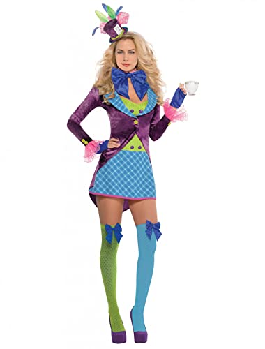 (PKT) (842770-55) Adult Ladies Mad Hatter Costume (Large) von amscan