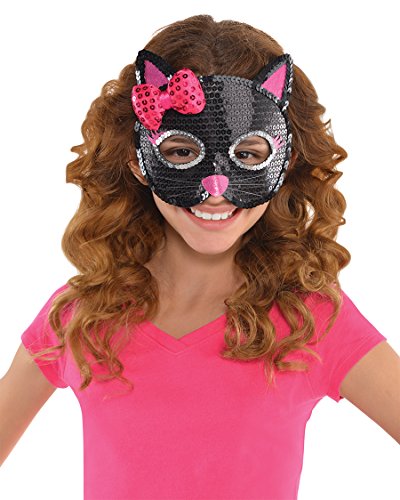 amscan Schwarze Katze Pailletten Party Maske, 1 Stück amscan Schwarze Katze Pailletten Party Maske, 1 Stück von amscan