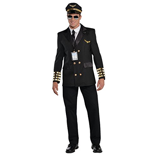 (PKT) (844183-55) Adult Mens Captain Wingman Costume (Medium) (PKT) (844183-55) Adult Mens Captain Wingman Costume (Medium) von amscan