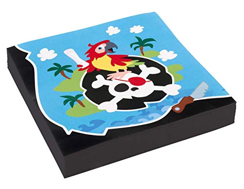 Amscan 9902122 - Servietten Pirat, 20 Stück, 33 x 33 cm, Partygeschirr, Kindergeburtstag, Motiv Amscan 9902122 - Servietten Pirat, 20 Stück, 33 x 33 cm, Partygeschirr, Kindergeburtstag, Motiv von amscan