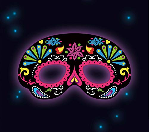 Glow Stick Mask Black Ornamtal von amscan