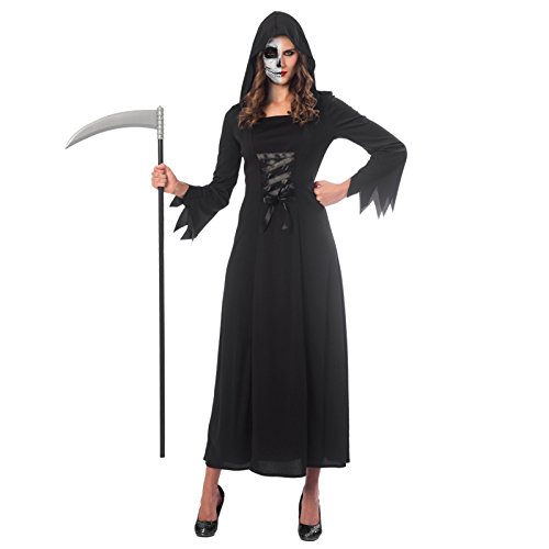 (PKT) (9902746) Adult Ladies Grim Reaper Costume (UK 10-12) (PKT) (9902746) Adult Ladies Grim Reaper Costume (UK 10-12) von amscan