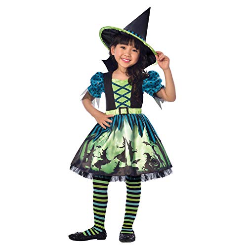 (PKT) (9903410) Child Girls Hocus Pocus Witch Costume Dress (3-4yr) von amscan