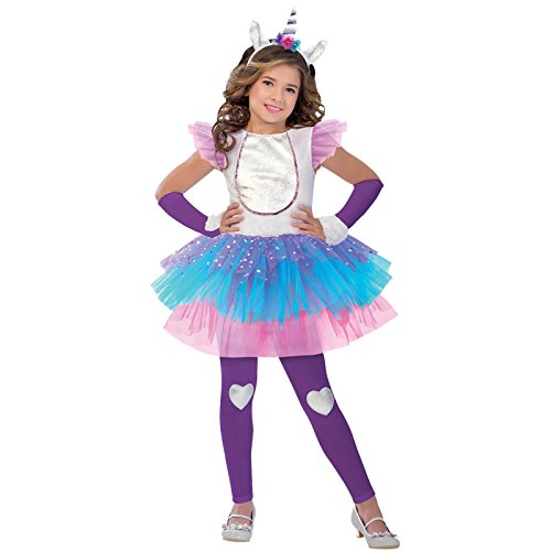 amscan 9903536 Buntes Einhorn-Tutu-Kleid mit Stirnband, Leggings und Armstulpen – Alter 8-10 Jahre – 1 Stück amscan 9903536 Buntes Einhorn-Tutu-Kleid mit Stirnband, Leggings und Armstulpen – Alter 8-10 Jahre – 1 Stück von amscan