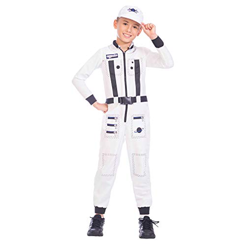 amscan 9904451 Astronauten-Kostüm für Kinder, 4-6 Jahre, 2-tlg, weiß von amscan