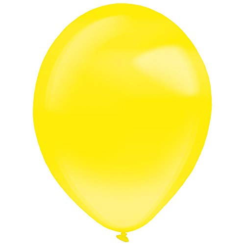 Amscan 9905324 - Latexballons Crystal Link-a-Loon, 100 Stück, Gelb, Luftballon von amscan