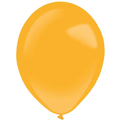 Amscan 9905432 - Latexballons Decorator Fashion, 50 Stück, orange, 35 cm / 14, Luftballon von amscan