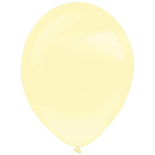 Amscan 9905467 - Latexballons Decorator Pearl Vanille, 50 Stück, 35 cm / 14, Luftballon von amscan
