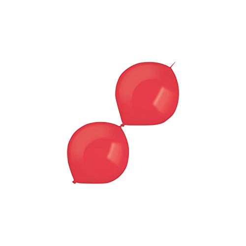Amscan 9905578 - Latexballons Decorator Standard E-Link, 100 Stück, rot, Link-a-Loon, Luftballon, Girlande Amscan 9905578 - Latexballons Decorator Standard E-Link, 100 Stück, rot, Link-a-Loon, Luftballon, Girlande von amscan