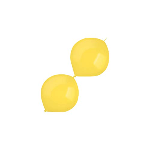 Amscan 9905584 - Latexballons, Link-a-Loon, 100 Stück, Gold, Luftballon von amscan