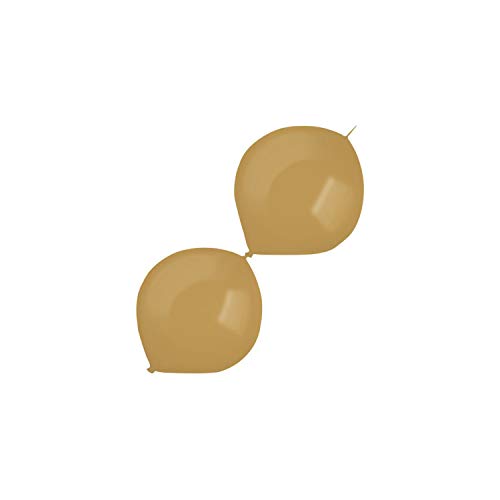 Amscan 9905586 - Latexballons, Link-a-Loon, 100 Stück, Mokkabraun, Luftballon von amscan