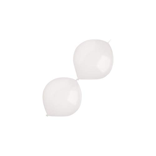 Amscan 9905598 - Latexballons Crystal Link-a-Loon, 100 Stück, Größe circa 15 cm, Luftballon von amscan