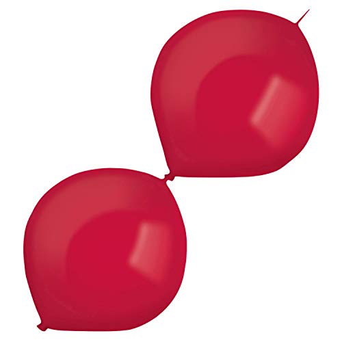 Amscan 9905604 - Latexballons Crystal, Link-a-Loon, 100 Stück, Berry, Luftballon von amscan