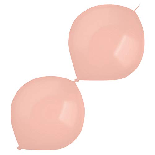 Amscan 9905645 - 50 Latexballons Decorator Fashion E-Link Blush 30 cm / 12", Luftballon, Girlande, Ballonbogen von amscan