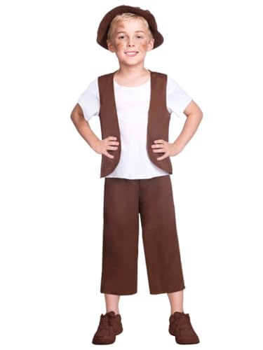 amscan 9905710 brauner Tudor Boy Kostüm-Set, 10–12 Jahre, 3-teilig amscan 9905710 brauner Tudor Boy Kostüm-Set, 10–12 Jahre, 3-teilig von amscan