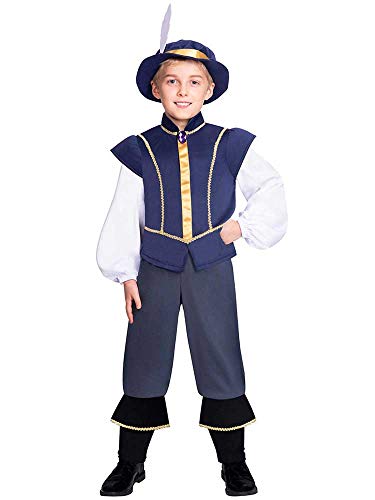 amscan 9905766 Prinz Tudor Kostüm-Set, 8-10 Jahre, 3-teilig, Kinder, blau amscan 9905766 Prinz Tudor Kostüm-Set, 8-10 Jahre, 3-teilig, Kinder, blau von amscan