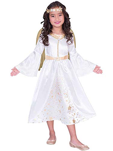 amscan 9906018 - Kinder Engel Kleid, Flügel & Stirnband Mädchen Weihnachten Krippe Verkleidung Kostüm Großes Sternenmuster Alter 9-10 Jahre amscan 9906018 - Kinder Engel Kleid, Flügel & Stirnband Mädchen Weihnachten Krippe Verkleidung Kostüm Großes Sternenmuster Alter 9-10 Jahre von amscan