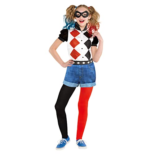 (PKT) (9906094) Girls Classic Warner Bros Harley Quinn Child Kids Fancy Dress Costume (8-10 Years) von amscan