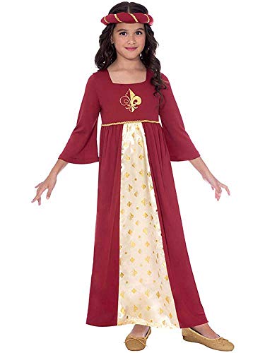 amscan 9906382 Kinder Rotes Mittelalter Königliches Tudor Prinzessin Welttag Mädchen Kostüm Alter 6-8 Jahre amscan 9906382 Kinder Rotes Mittelalter Königliches Tudor Prinzessin Welttag Mädchen Kostüm Alter 6-8 Jahre von amscan