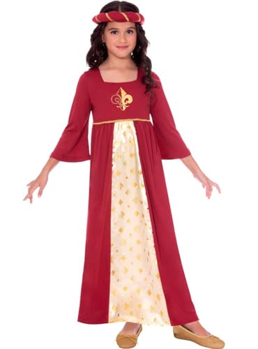 amscan 9906384 Kinder Rot Mittelalter Königliche Tudor Prinzessin Welttag Mädchen Kostüm Alter 10-12 Jahre amscan 9906384 Kinder Rot Mittelalter Königliche Tudor Prinzessin Welttag Mädchen Kostüm Alter 10-12 Jahre von amscan