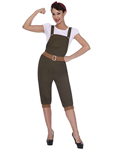 amscan 9906474 - Damen 1940er Jahre WW2 Land Girl Erwachsene Kostüm Größe 16-18 amscan 9906474 - Damen 1940er Jahre WW2 Land Girl Erwachsene Kostüm Größe 16-18 von amscan
