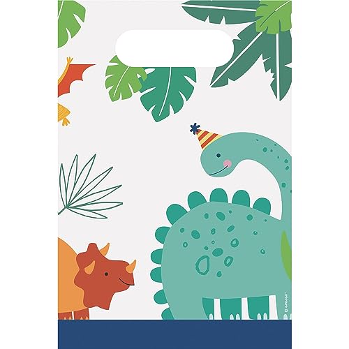 amscan 9906578 Dinosaurier-Partytüten aus Papier, 8 Stück, Mehrfarbig amscan 9906578 Dinosaurier-Partytüten aus Papier, 8 Stück, Mehrfarbig von amscan