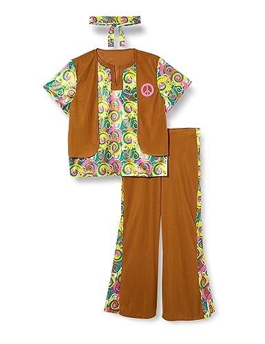 (PKT) (9906996) Adult Mens 60s Psychedelic Hippy Man Costume (Standard) von amscan