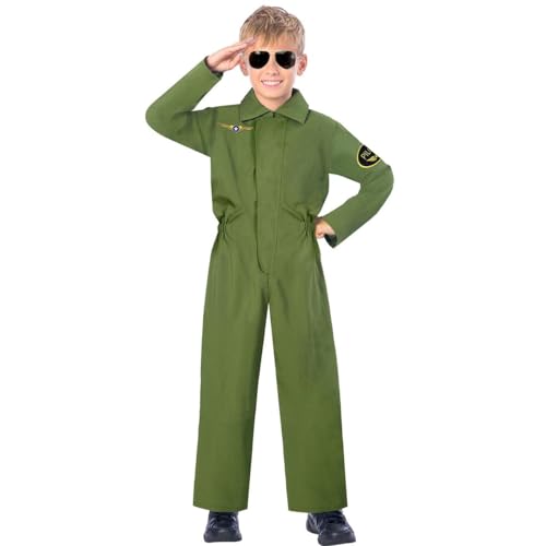 (PKT) (9907037) Child Pilot Jumpsuit Costume (4-6yr) von amscan