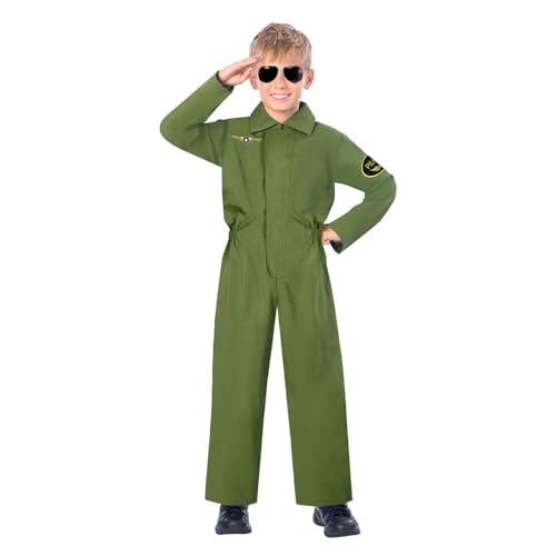 (PKT) (9907037) Child Pilot Jumpsuit Costume (4-6yr) von amscan