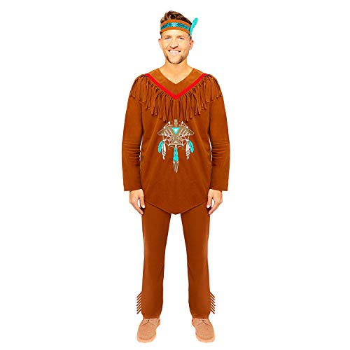 amscan 9907082 Erwachsenenkostüm Indianer-Kostüm, Größe L, Braun amscan 9907082 Erwachsenenkostüm Indianer-Kostüm, Größe L, Braun von amscan