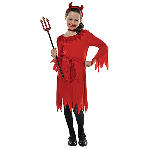 amscan 9907331 – Kinderkostüm Lil, roter Teufel, für Mädchen, Alter: 6-8 Jahre von amscan
