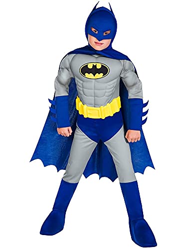 Kostüm für Kinder Batman Muscle - Faschingskostüm für Karneval, Halloween & Kostümparty - Kinderkostüm für Mädchen & Jungen - Alter 4-6 Jahre von amscan