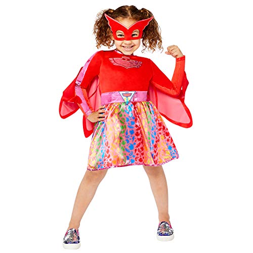 amscan 9908864 Regenbogen Owlette Kostüm Mädchen Rot 4-6 Jahre von amscan
