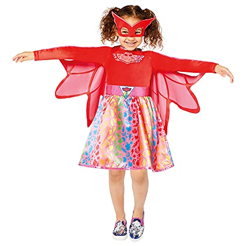 amscan 9908864 Regenbogen Owlette Kostüm Mädchen Rot 4-6 Jahre von amscan