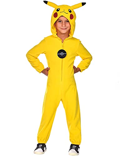 (PKT) (9908882) Child Boys Licensed Pikachu Jumpsuit Costume (4-6yr) von amscan