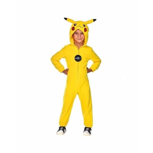 amscan 9908885 Offiziell lizenziertes Pikachu Kostüm für Kinder Jungen 8-10 Jahre, Gelb von amscan