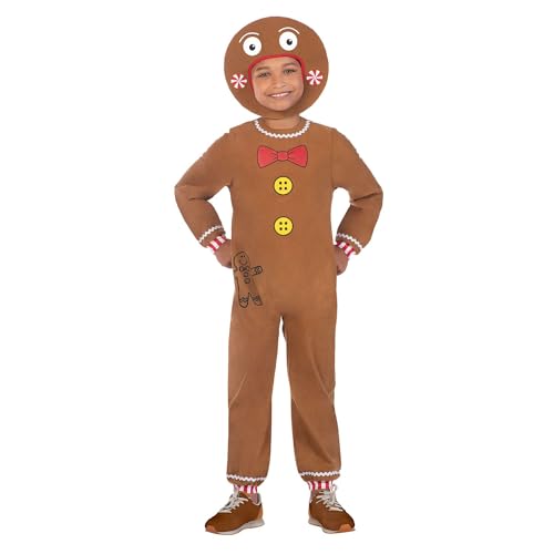 amscan 9909015 Kinderkostüm Lebkuchenmann, Weihnachts-Kostüm, 8-10 Jahre, Cartoon, braun amscan 9909015 Kinderkostüm Lebkuchenmann, Weihnachts-Kostüm, 8-10 Jahre, Cartoon, braun von amscan