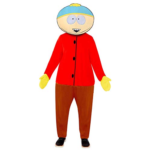 Amscan - Erwachsenenkostüm Cartman aus South Park, Fleece-Jumpsuit mit angenähten Fäustlingen, Maske, Serie, Motto-Party, Karneval, Fasching von amscan