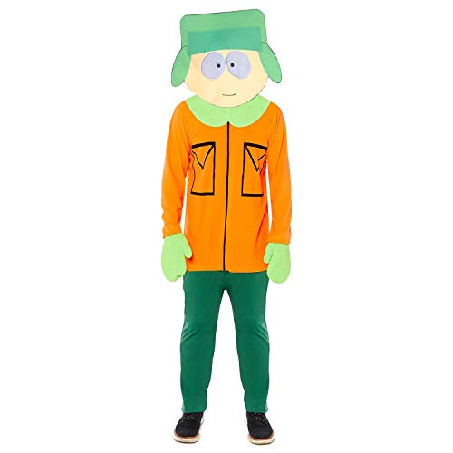Amscan - Erwachsenenkostüm Kyle aus South Park, Fleece-Jumpsuit mit angenähten Fäustlingen, Maske, Serie, Motto-Party, Karneval, Fasching Amscan - Erwachsenenkostüm Kyle aus South Park, Fleece-Jumpsuit mit angenähten Fäustlingen, Maske, Serie, Motto-Party, Karneval, Fasching von amscan